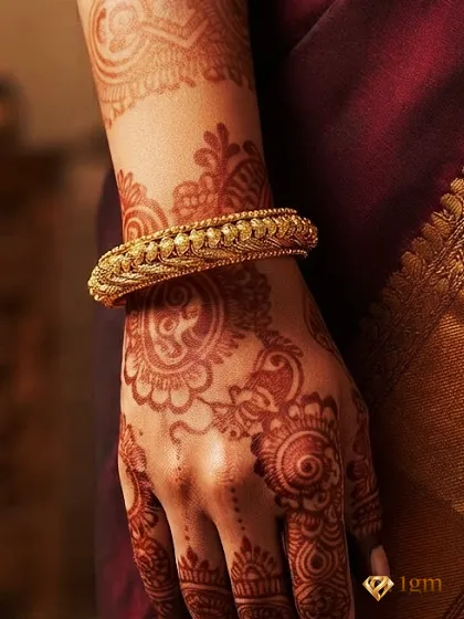Gold-Plated Bangle Design 3